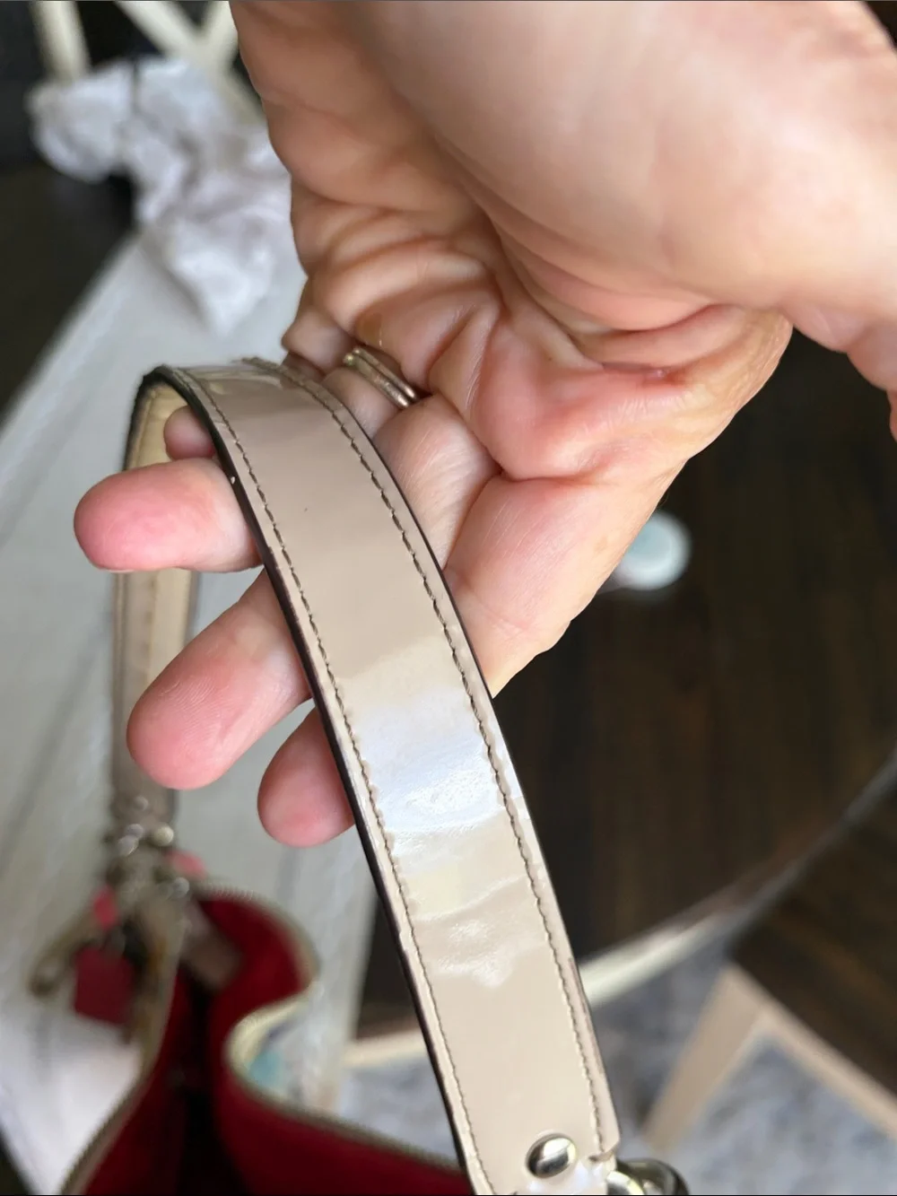 Coach Poppy Multicolor Canvas Shoulder Bag with Cream Leather Trim - Picture 15 of 16